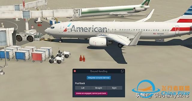 兩步學會XPLANE11的后推車使用方法-8225