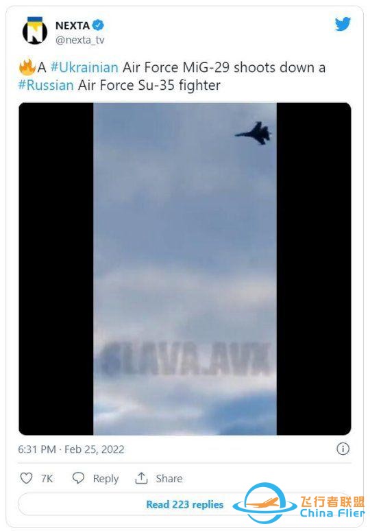 網友誤傳烏克蘭戰機擊墜俄戰機視頻 真相是是飛行模擬游戲畫面-4584