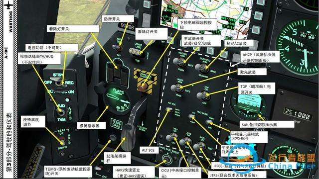 模擬飛行 DCS A-10C Warthog疣豬 中文指南 3.4左面板-3589
