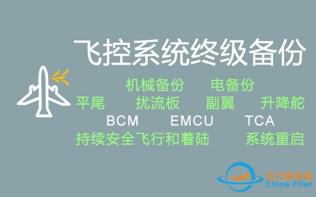 一種僅靠“調節發動機推力”的備份飛行控制系統-4170