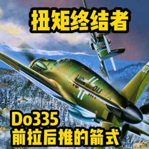 扭矩終結者！根治歪頭飛機，來看前拉后推的Do335箭式