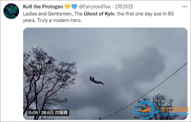 外網盛贊“基輔幽靈”擊落俄戰機，結果一看是游戲畫面-9990