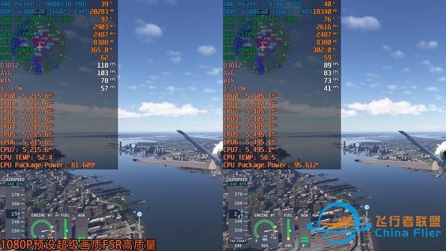 《微軟模擬飛行2024》7款A(yù)卡和2款CPU測試，9800X3D更配7900 XTX-145